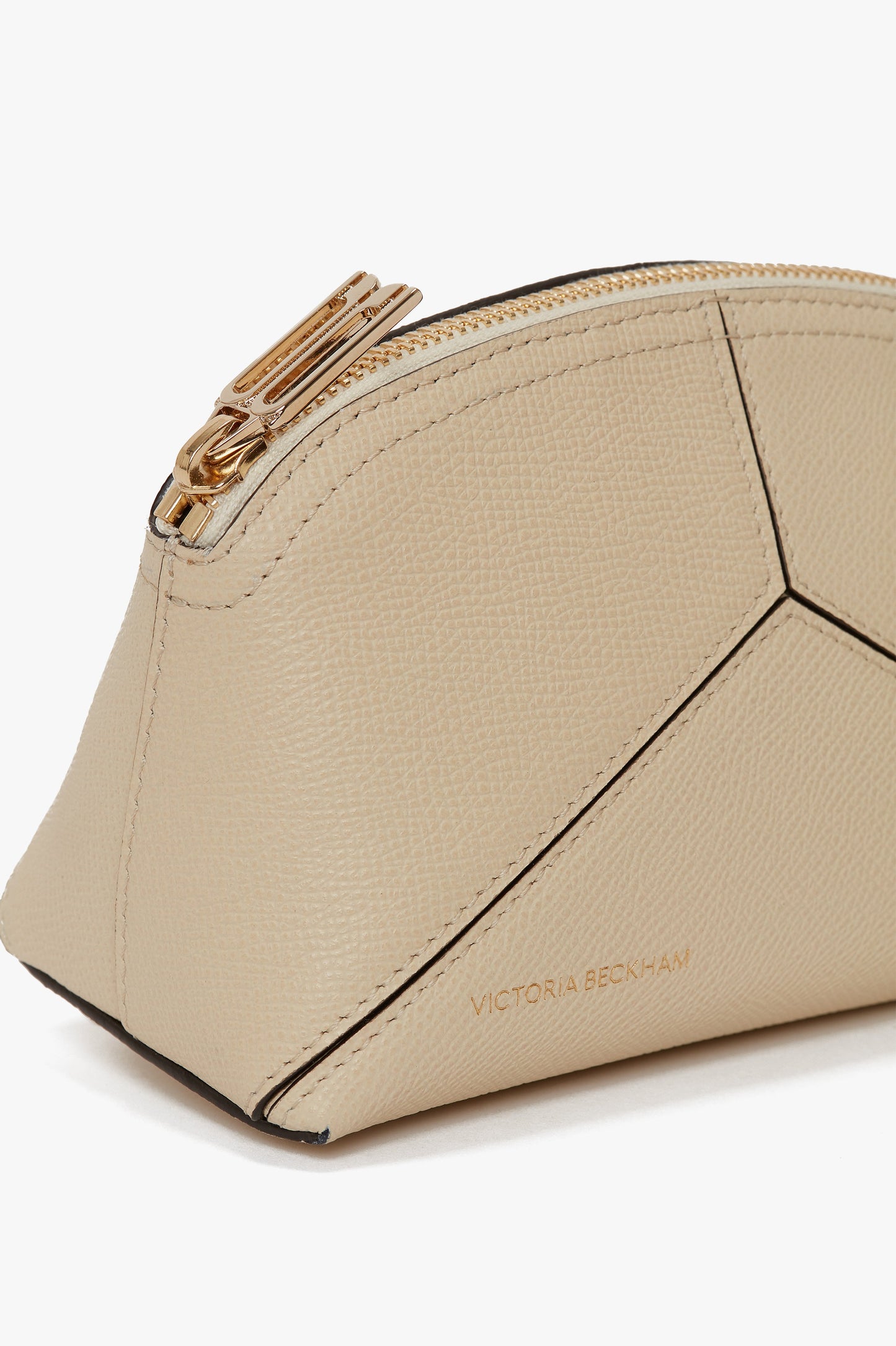 Victoria Mini Travel Pouch In Ivory Leather
