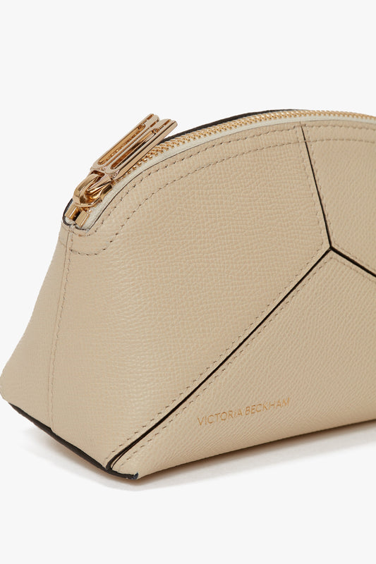 Victoria Mini Travel Pouch In Ivory Leather
