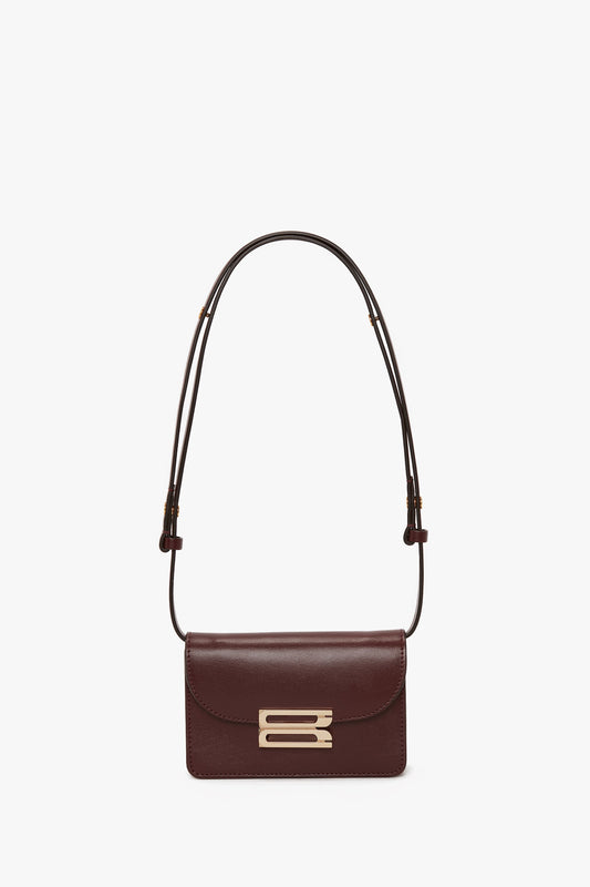 Nano Dorian Bag In Burgundy Smooth Leather