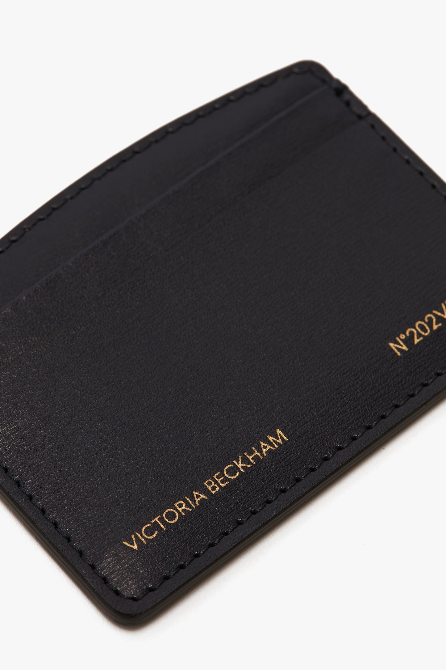 Victoria Card Holder In Navy Leather