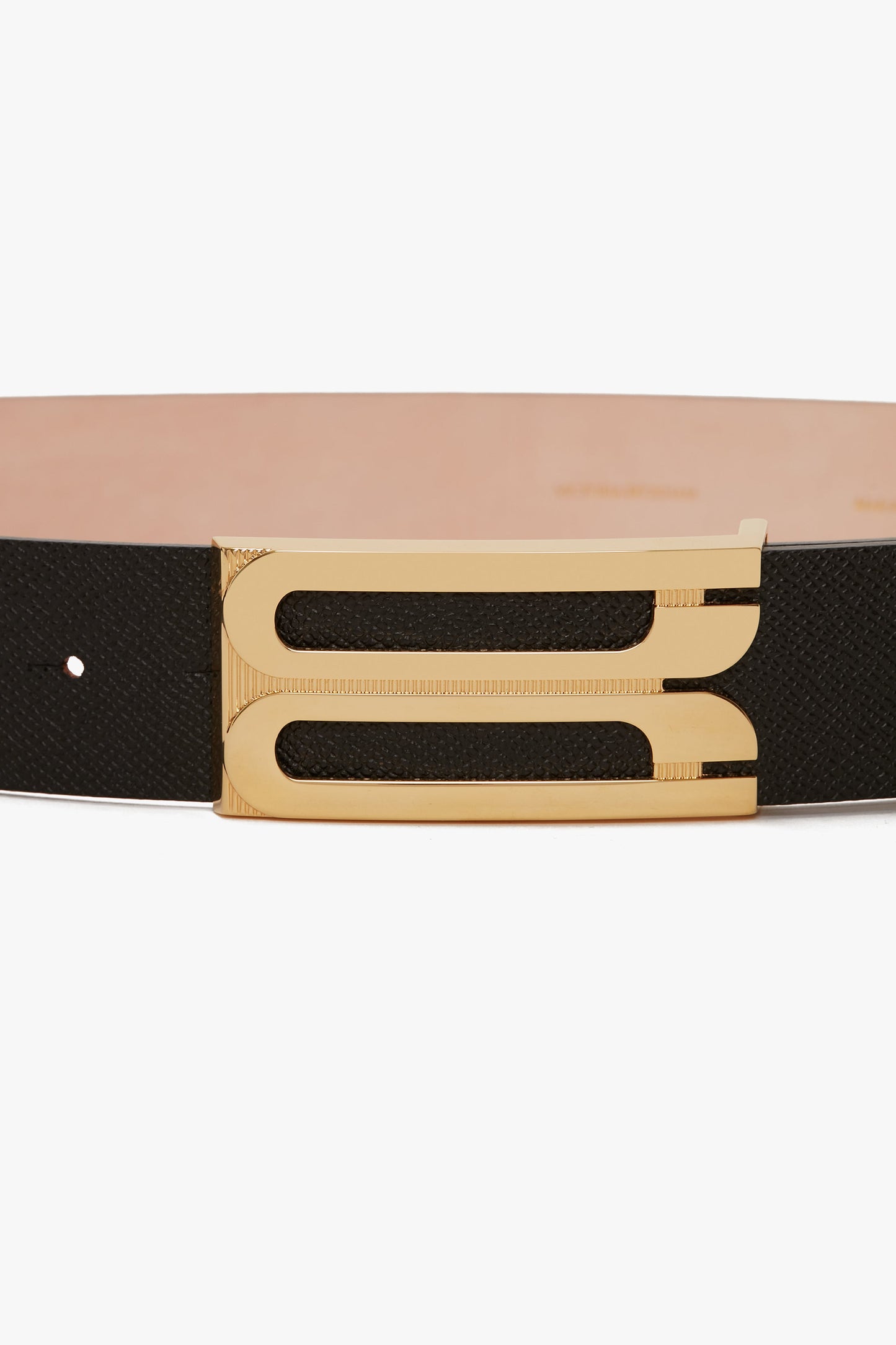 Jumbo Dorian Belt In Black Grained Leather