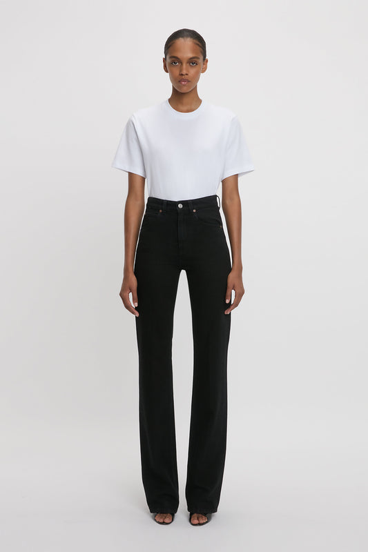 Julia High Waisted Jean In Washed Black