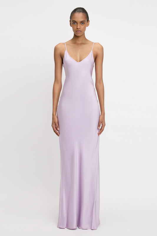 Cami Floor-Length Dress In Petunia