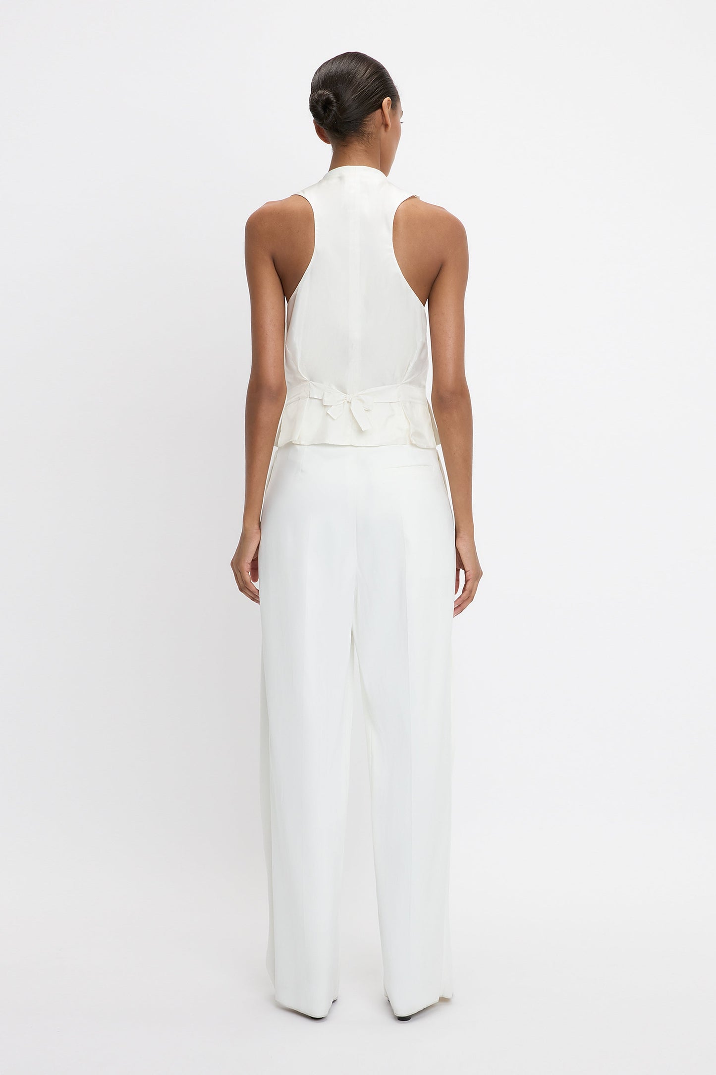 Tailored Waistcoat In Ivory