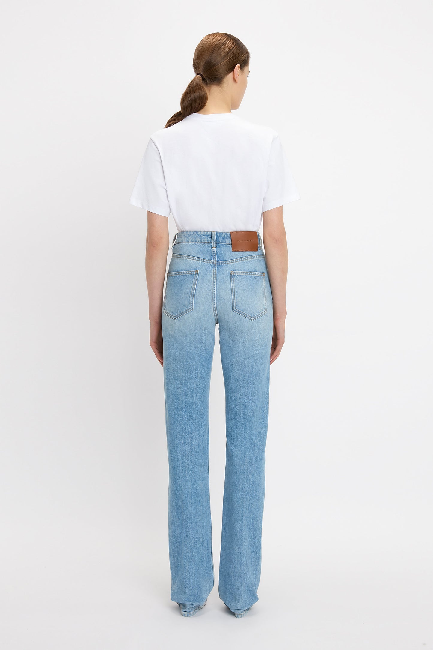 Julia High Waisted Jean In Light Blue Wash