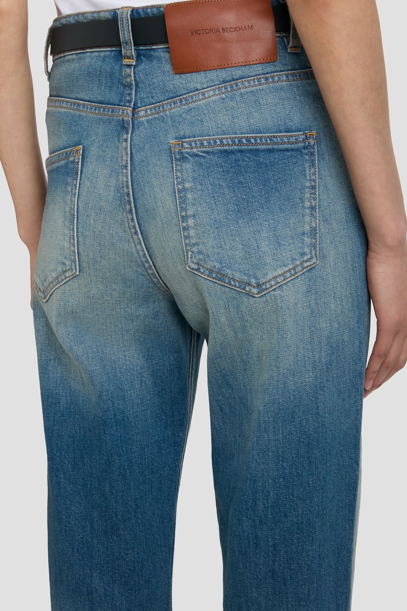 Julia High Waisted Jean In Washed Blue