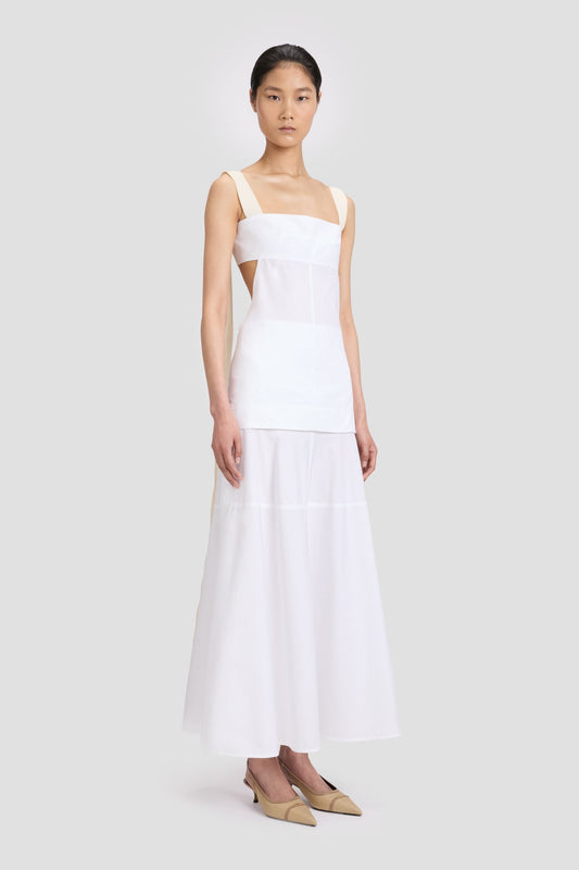 Cut-Out Cami Top In White