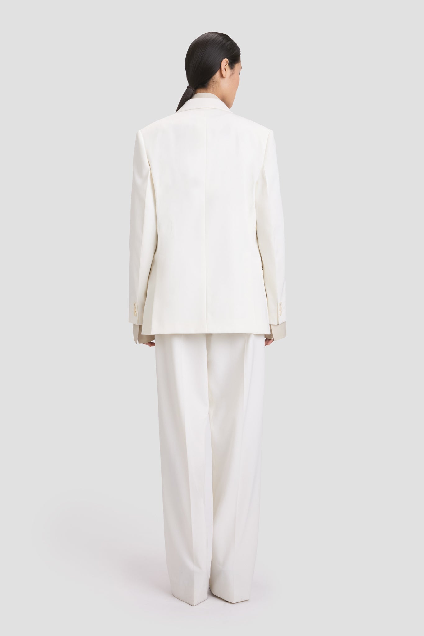 Classic Tailored Jacket In Ivory