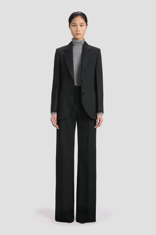 Patch Pocket Jacket In Black