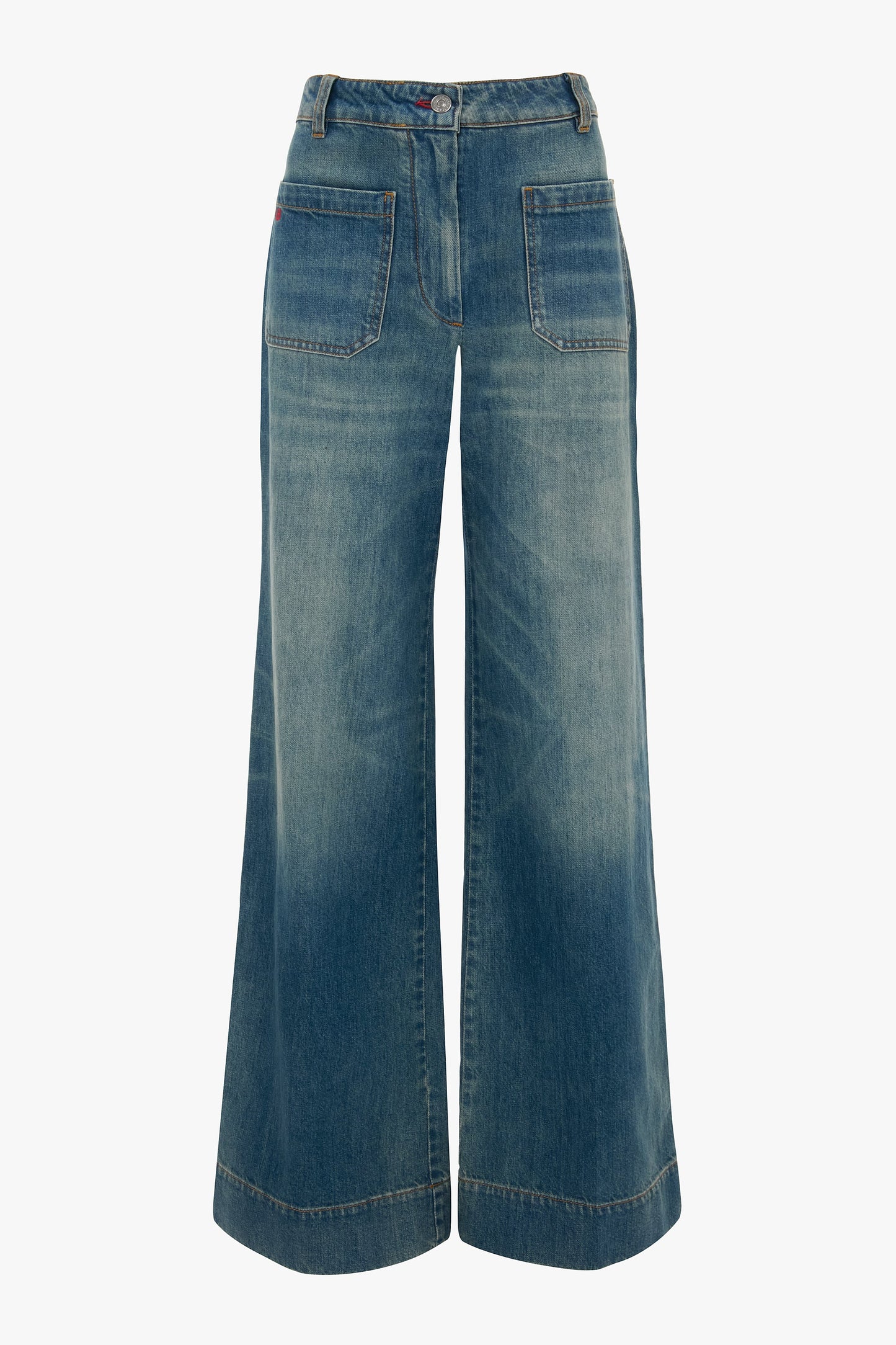 Alina High Waisted Jean In Washed Blue