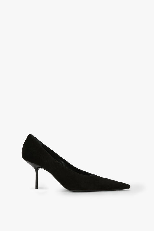 Sloan Stiletto Pump In Black Suede