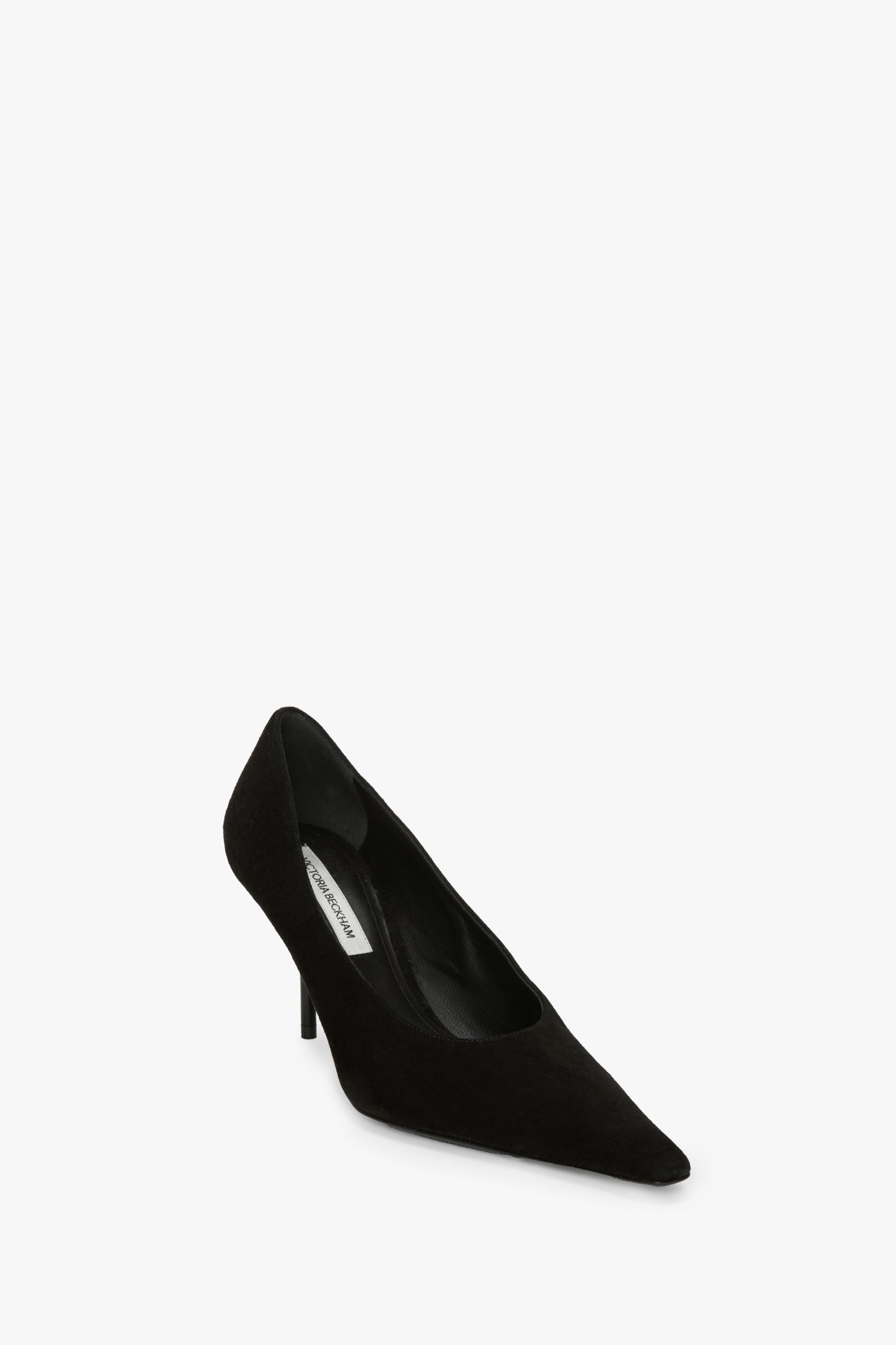 Sloan Stiletto Pump In Black Suede