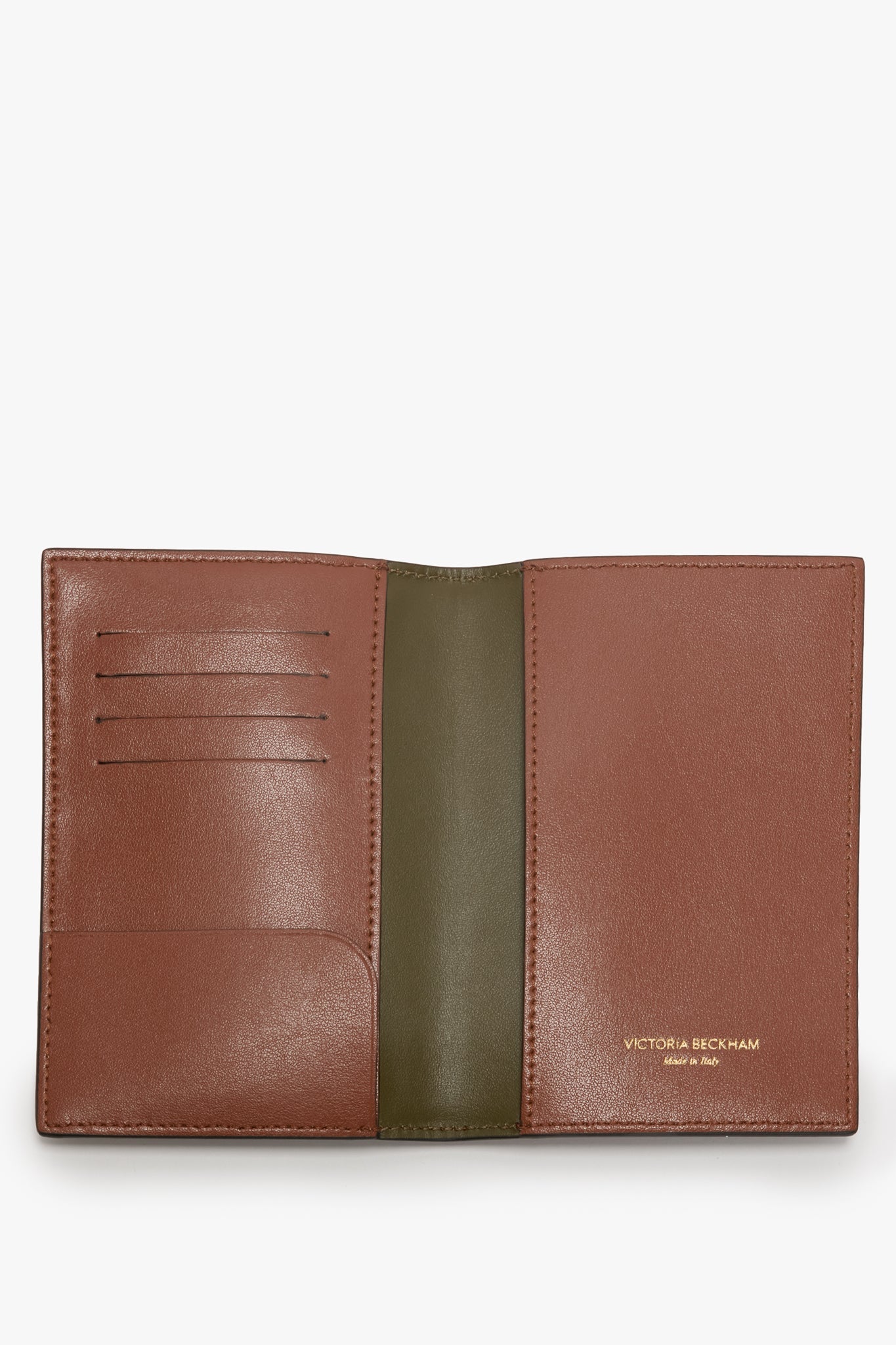 Passport Holder In Tan Smooth Leather
