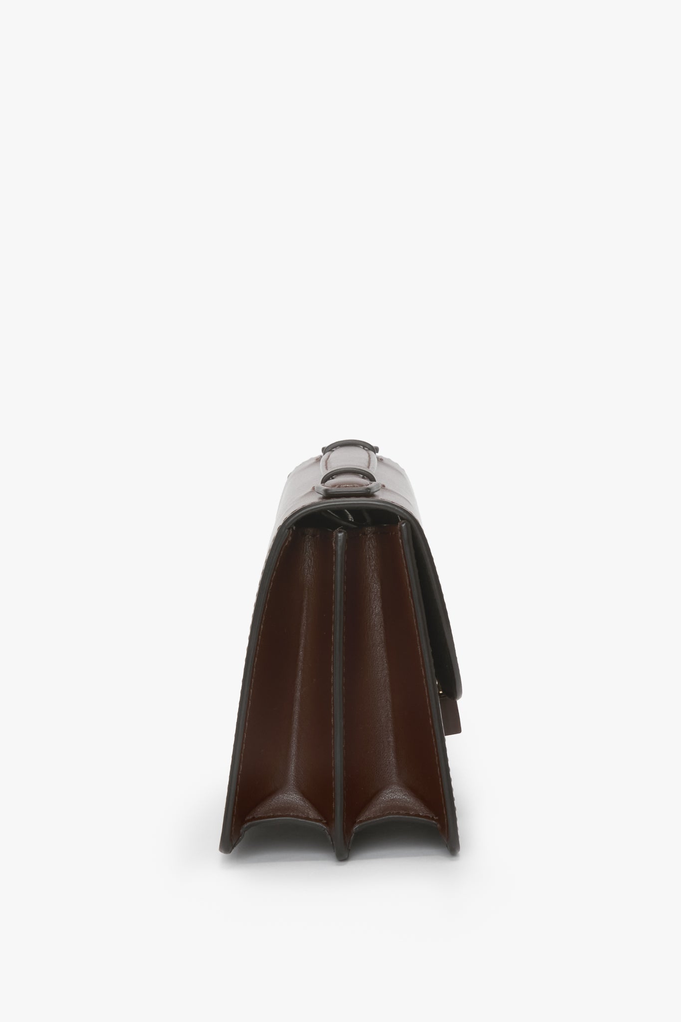 Tonal Mini Dorian Bag In Dark Brown Smooth Leather