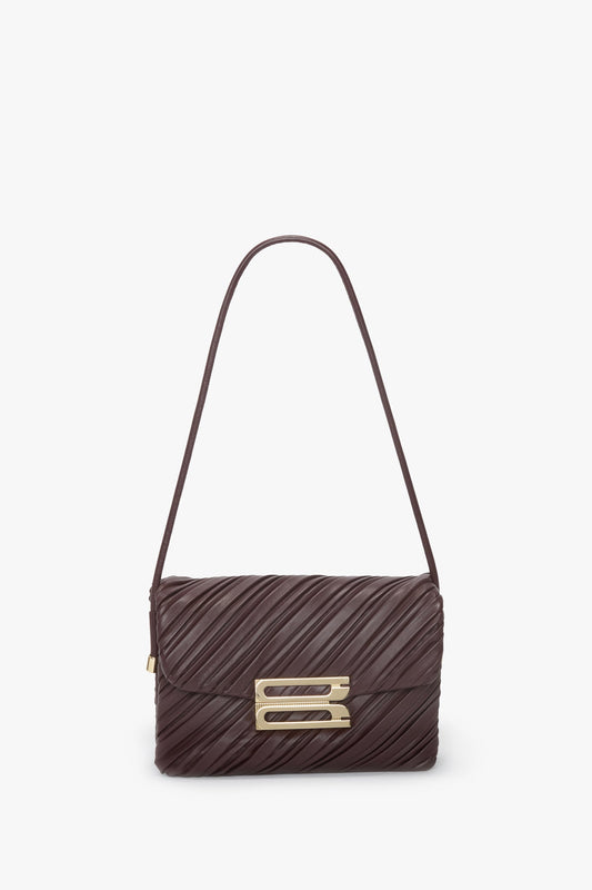 Soft Dorian Bag In Burgundy Pleated Leather