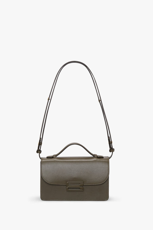 Tonal Mini Dorian Bag In Dark Khaki Smooth Leather