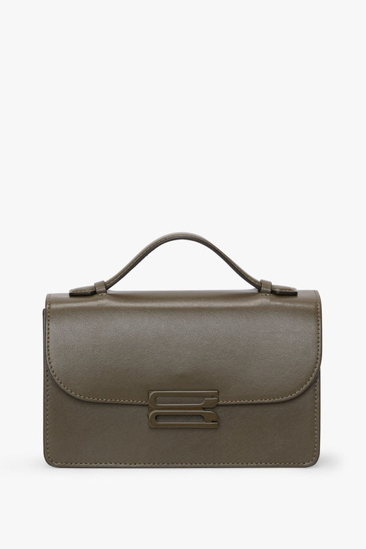 Tonal Mini Dorian Bag In Dark Khaki Smooth Leather