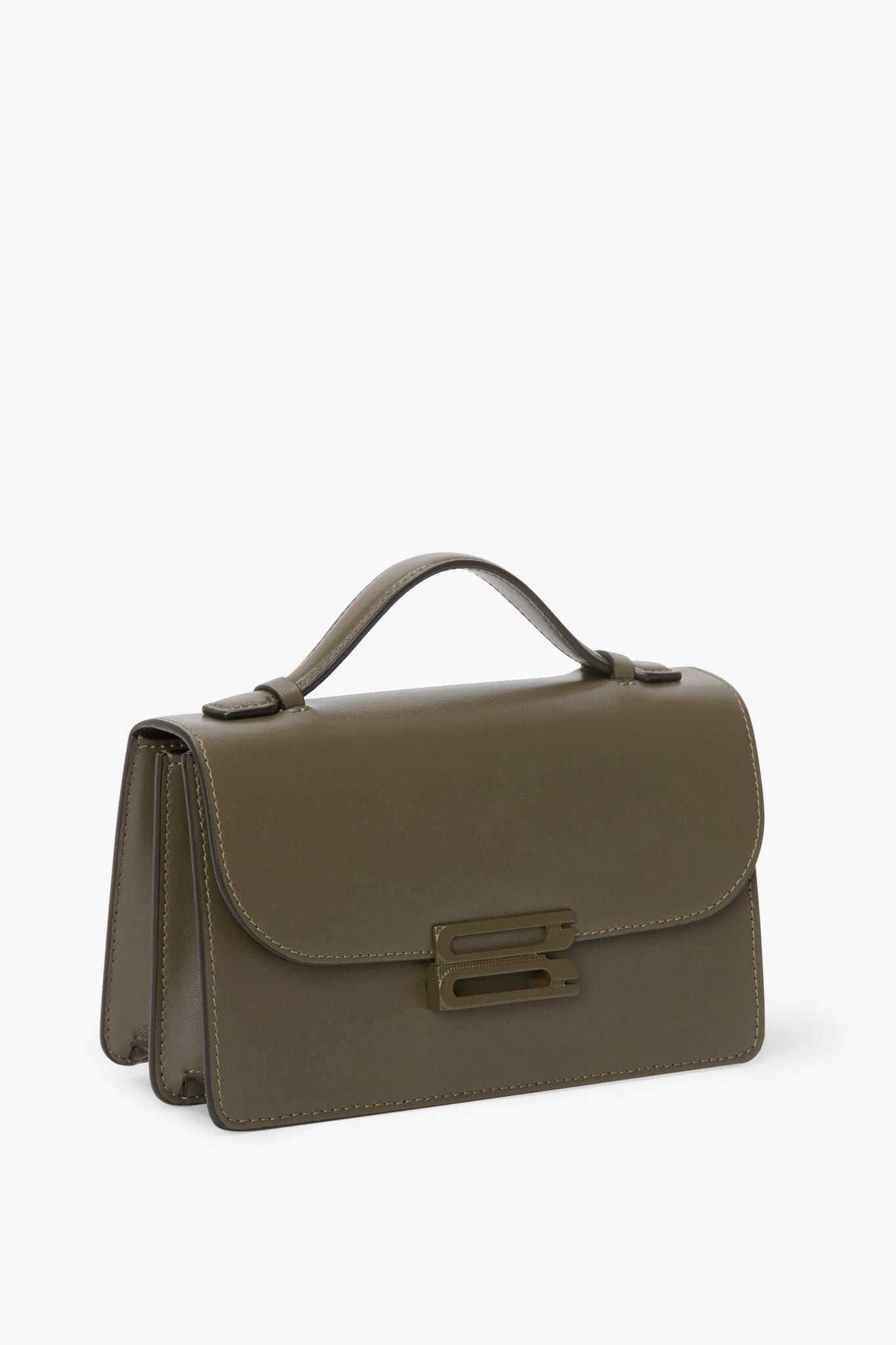 Tonal Mini Dorian Bag In Dark Khaki Smooth Leather