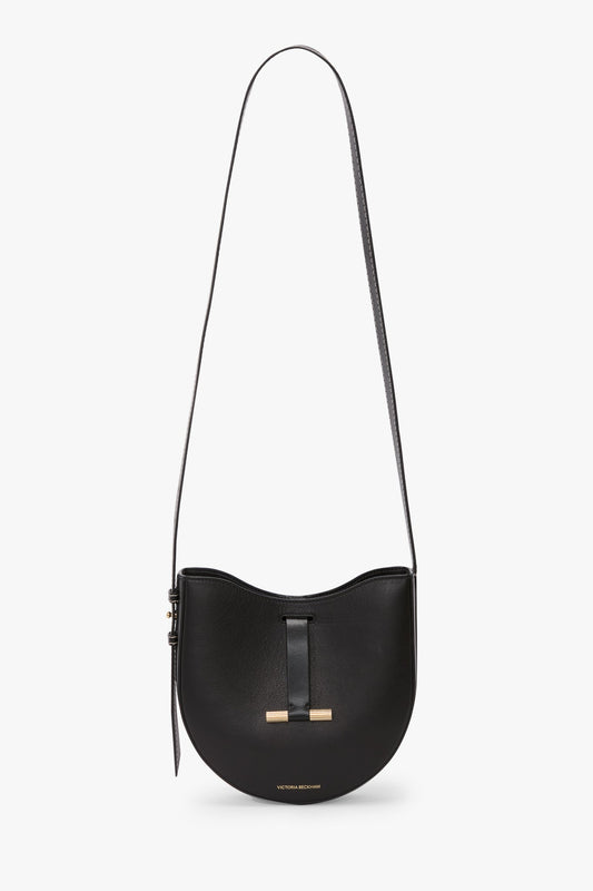 Dia Crossbody Bag In Black Smooth Leather
