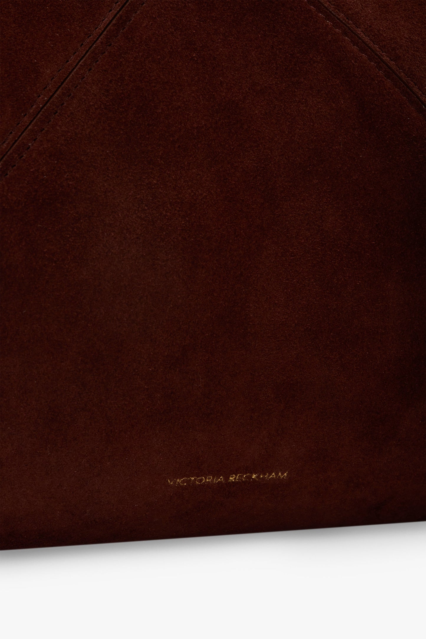 Large Victoria Tote In Dark Brown Suede