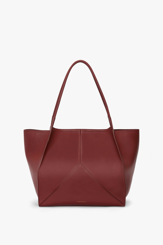 Large Victoria Tote In Brick Red Soft Leather