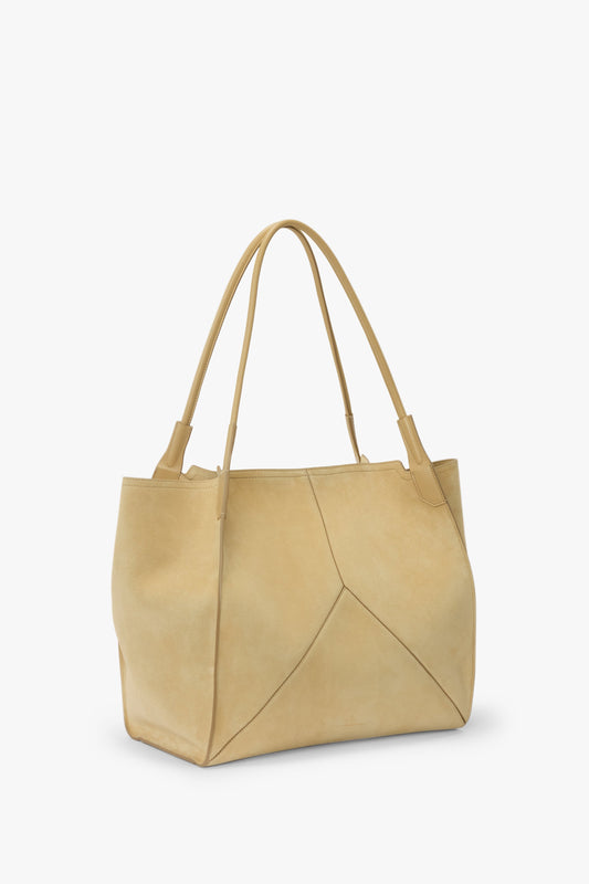 Large Victoria Tote In Sand Suede