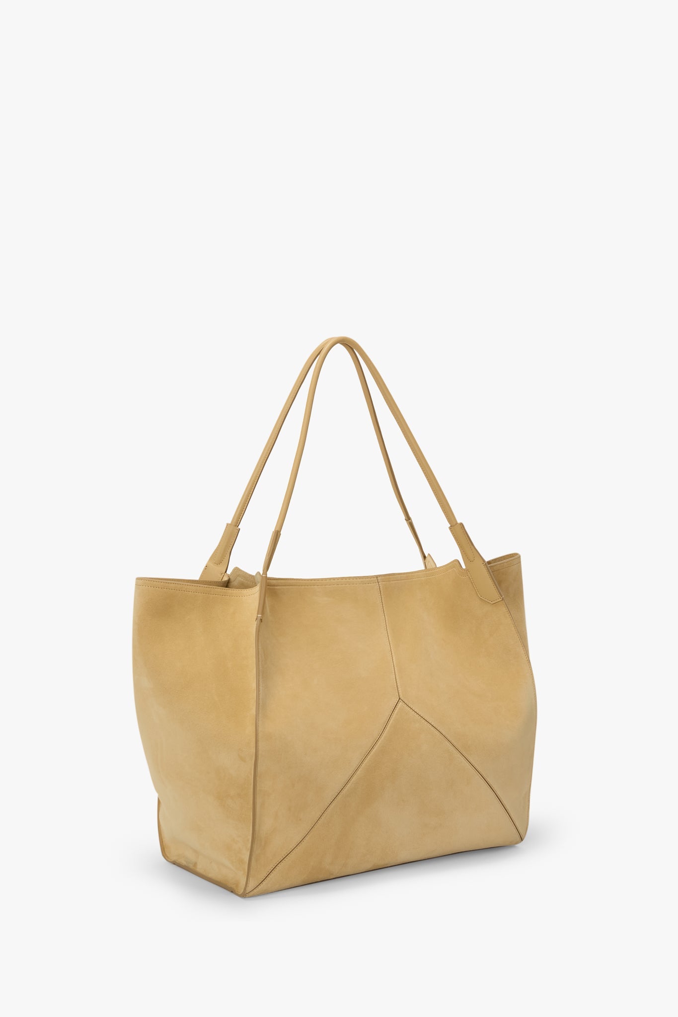 XL Victoria Tote In Sand Suede