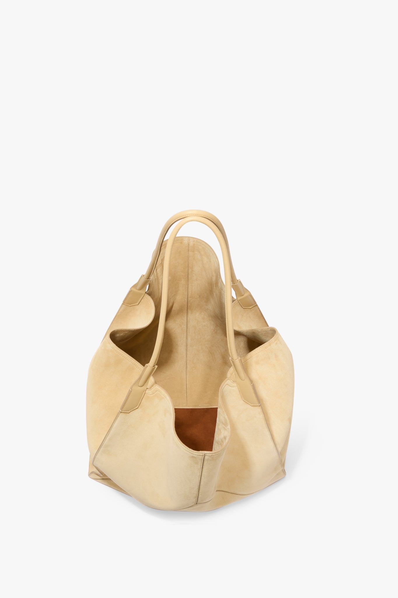 XL Victoria Tote In Sand Suede