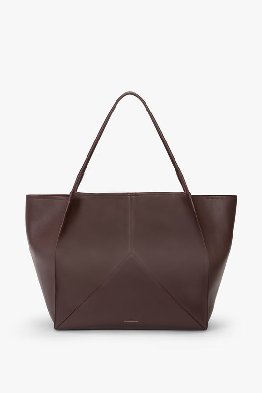 XL Victoria Tote In Burgundy Soft Leather