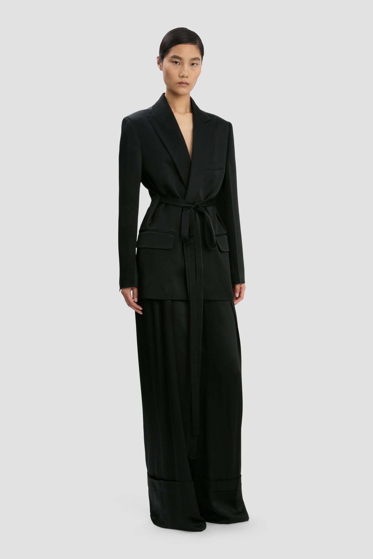 Belted Jacket In Black