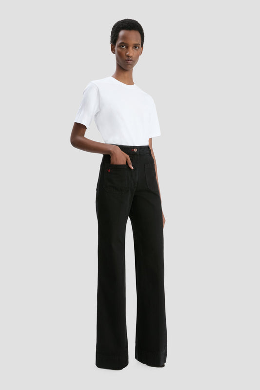 Alina High Waisted Jean In Washed Black