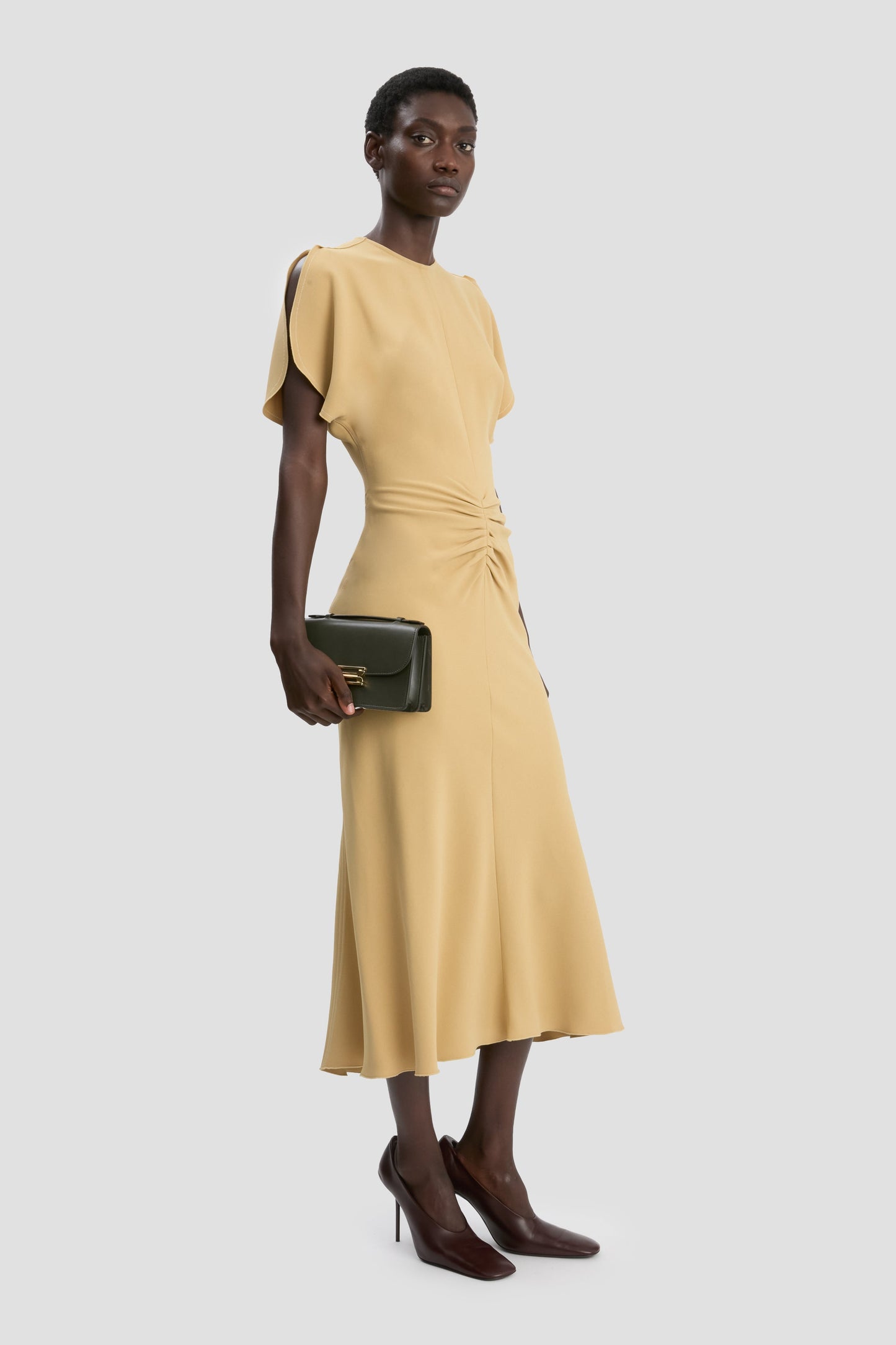 Mini Dorian Bag In Dark Olive Smooth Leather