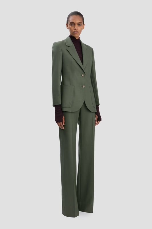 Patch Pocket Jacket In Oregano