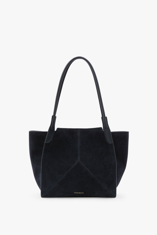 Victoria Tote In Navy Suede