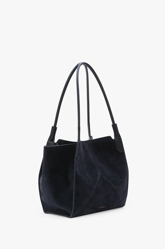 Victoria Tote In Navy Suede