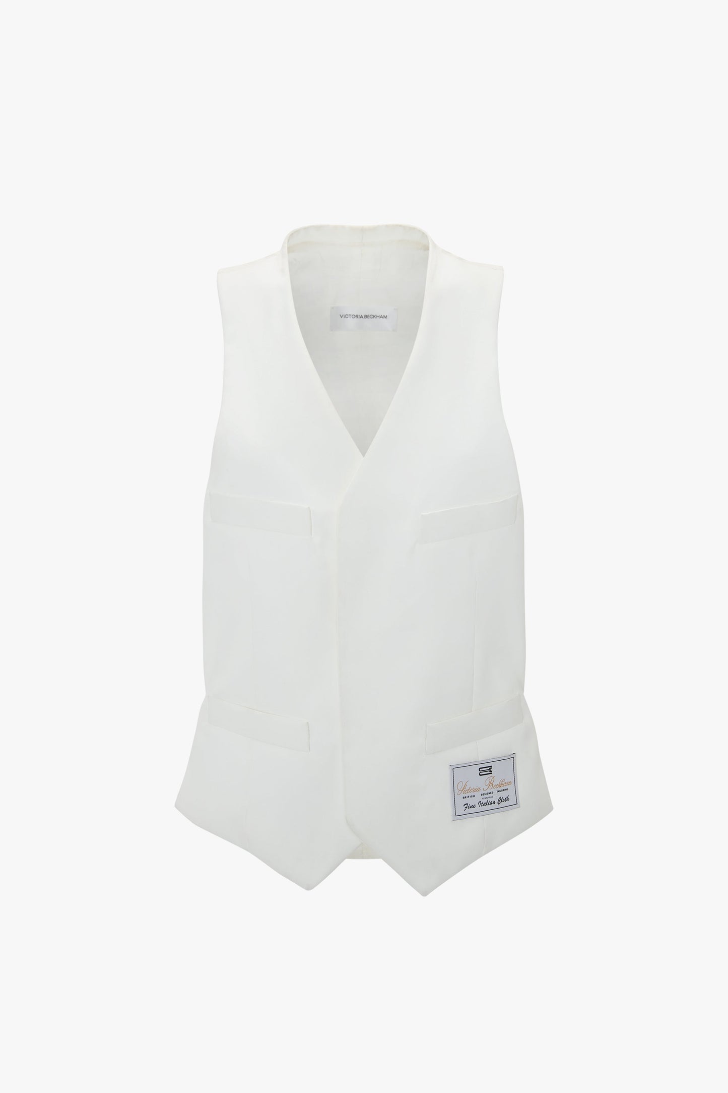 Tailored Waistcoat In Ivory