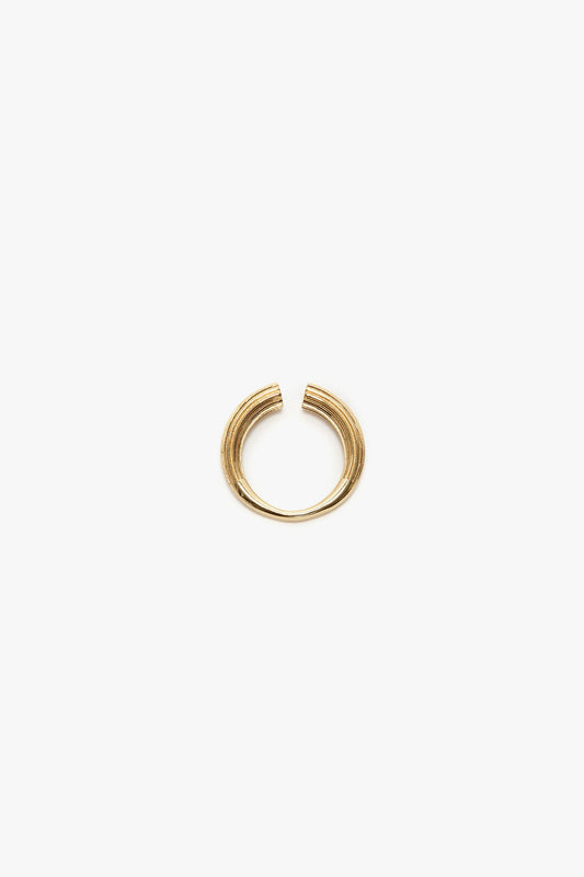 Cufflink Ring In Light Gold