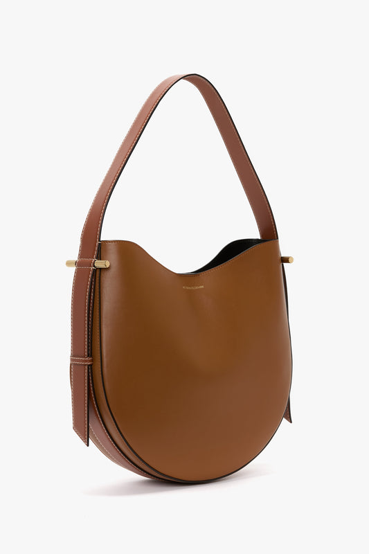 Dia Hobo Bag In Tan Smooth Leather