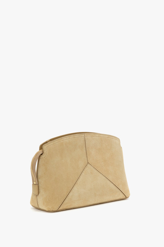Victoria Crossbody Bag In Sand Suede