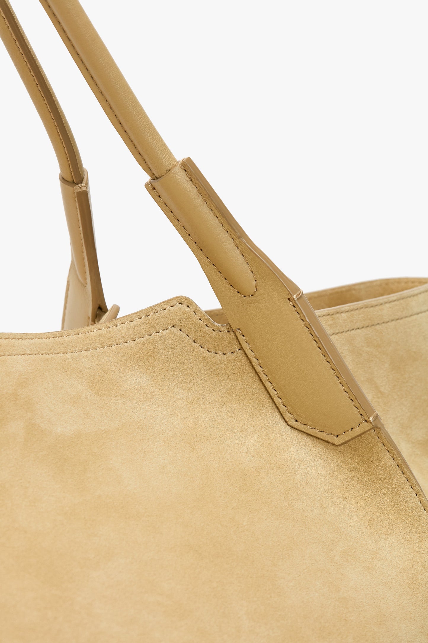 XL Victoria Tote In Sand Suede