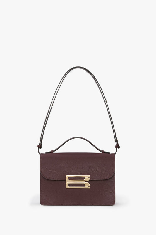 Dorian Bag In Burgundy Grained Leather