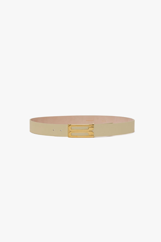 Jumbo Dorian Belt In Ivory Grained Leather