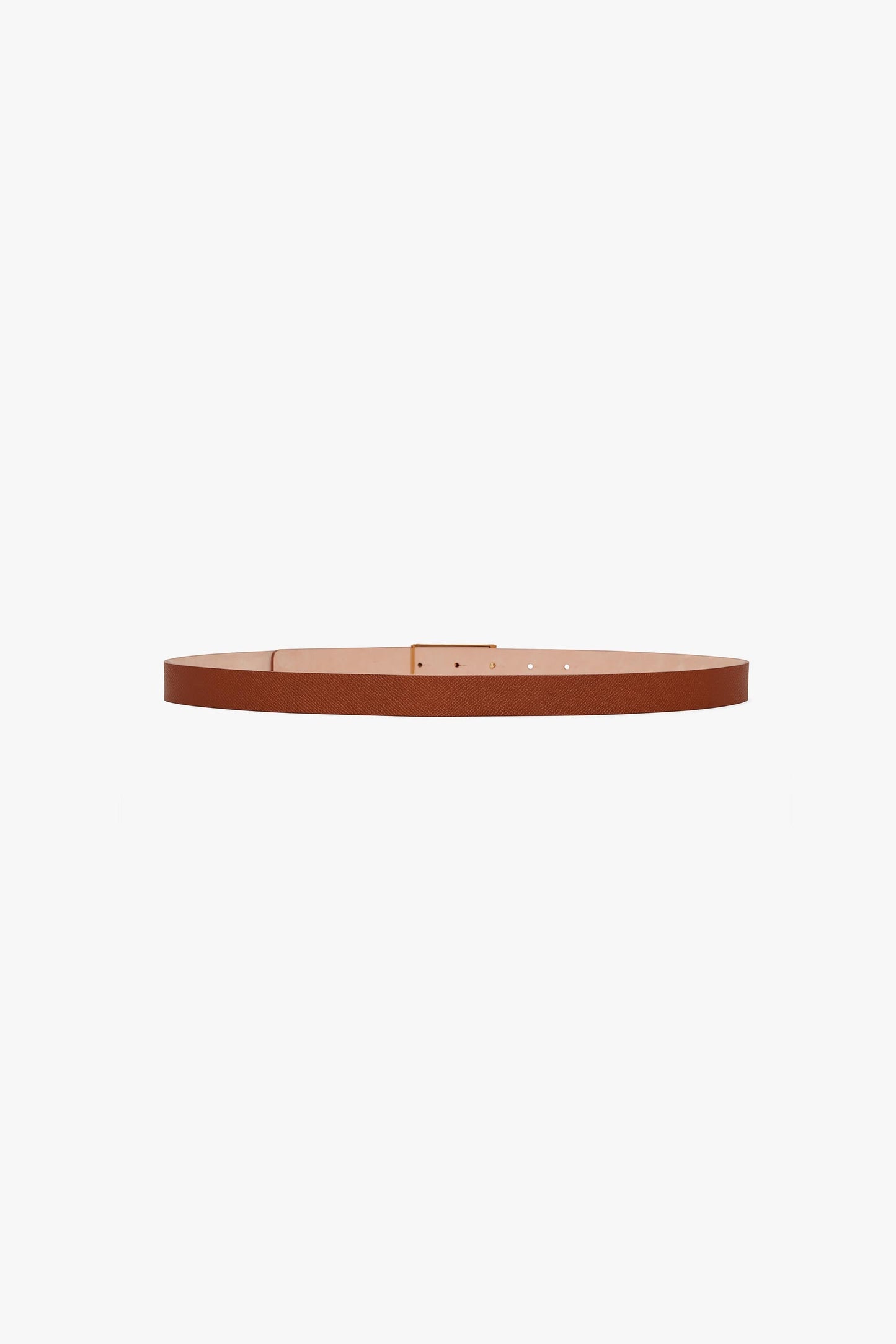 Dorian Belt In Tan Glossed Leather
