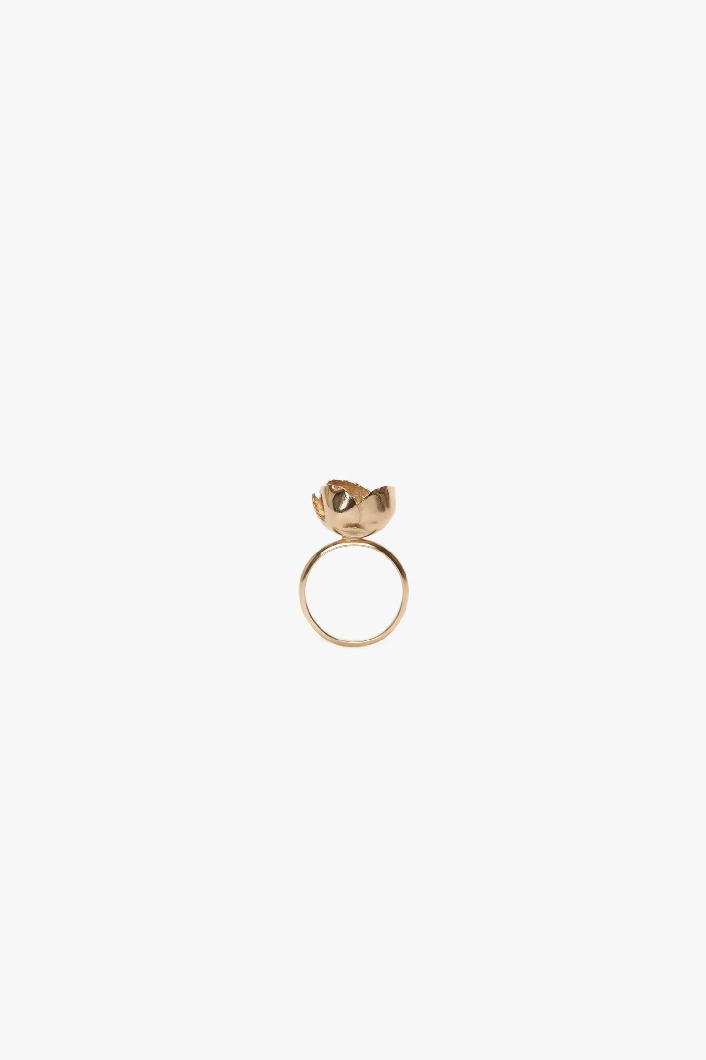 Camellia Flower Ring In Gold
